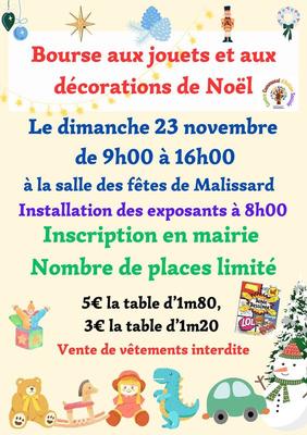 Bourse aux jouets et décorations de noël