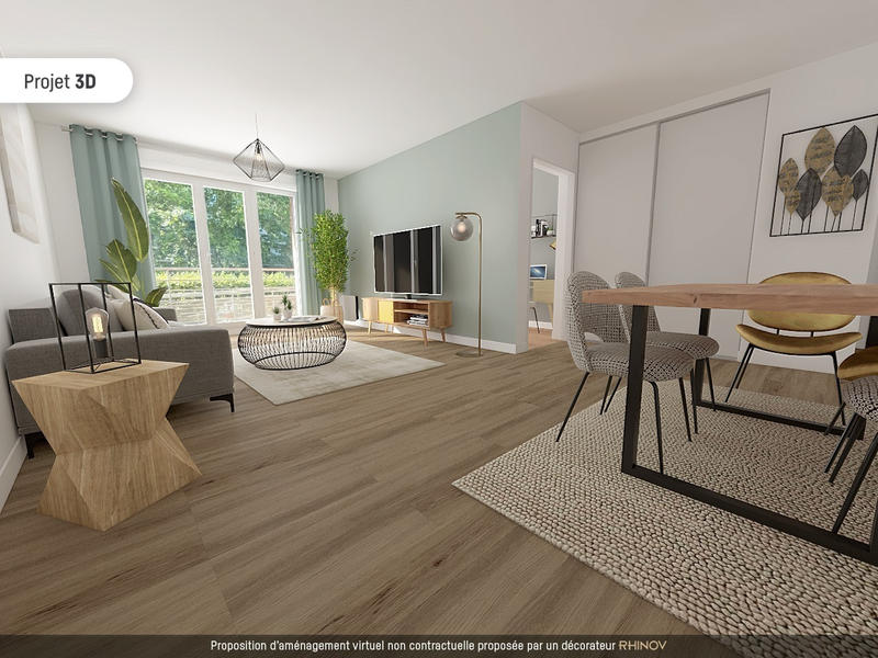 Appartement - 65 m² - 3 pièces