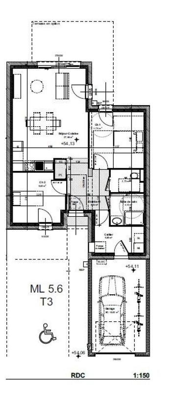 Maison - 70 m² - 3 pièces