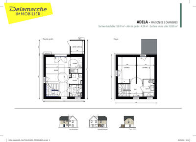 Maison - 60 m² - 3 pièces