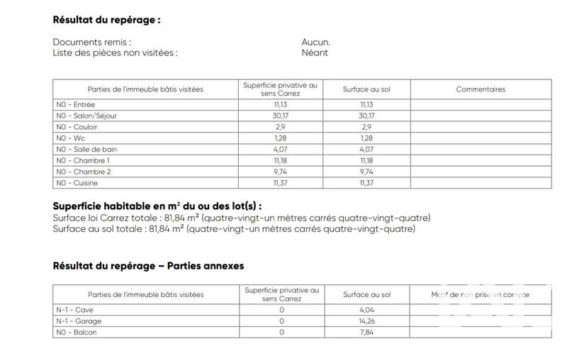 Appartement - 82 m² - 3 pièces
