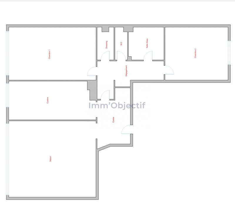 Appartement - 63 m² - 3 pièces