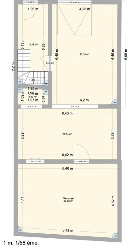 Appartement - 51 m² - 2 pièces