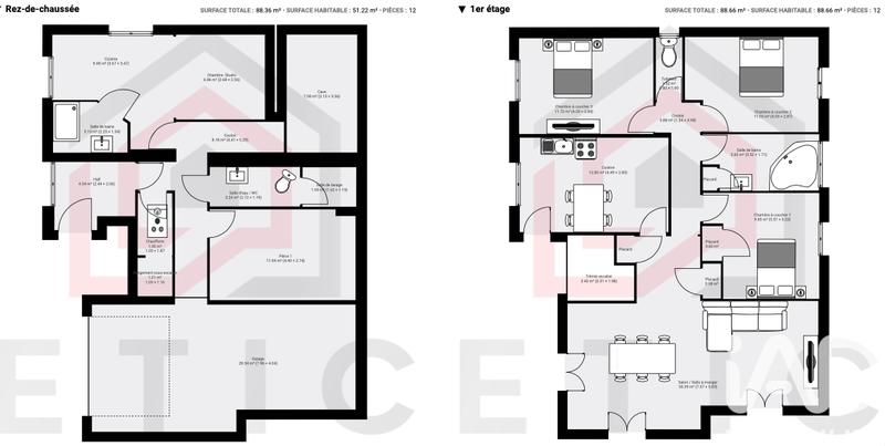 Maison - 150 m² - 6 pièces