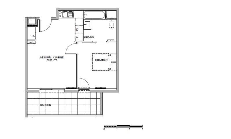 Appartement - 39 m² - 2 pièces