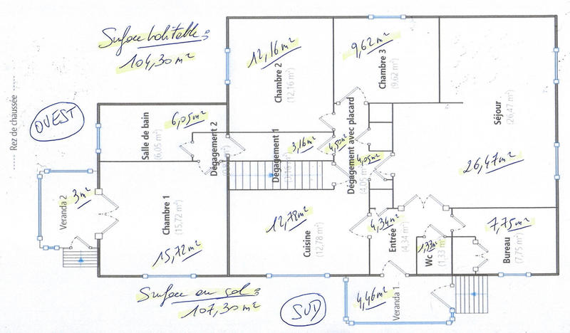 Maison - 107 m² - 5 pièces