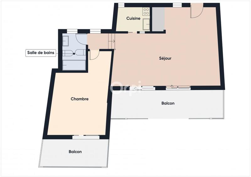 Appartement - 69 m² - 2 pièces