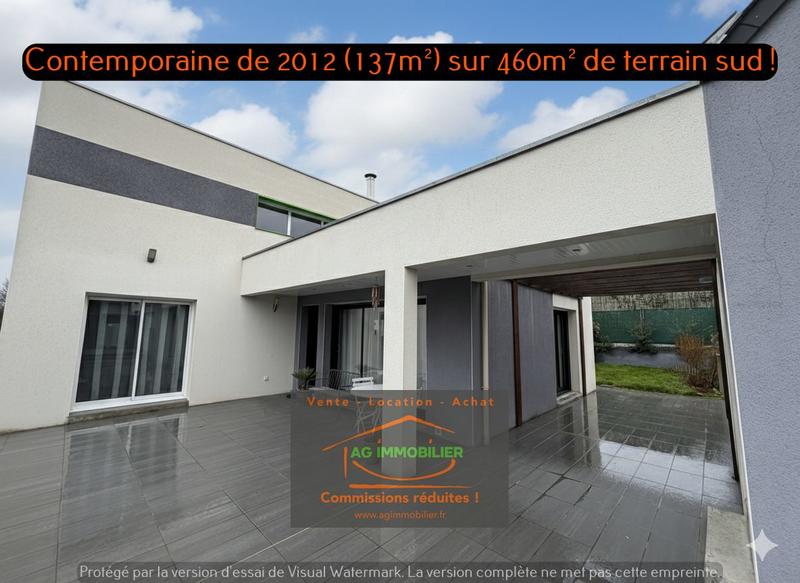 Maison contemporaine - 137 m² - 6 pièces