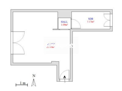 Appartement - 29 m² - 1 pièce