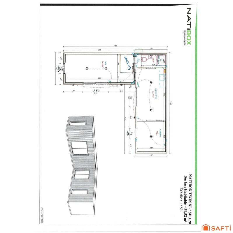 Maison - 40 m² - 3 pièces