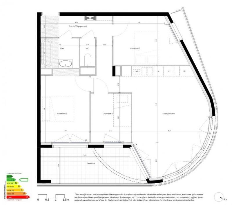 Appartement - 65 m² - 4 pièces