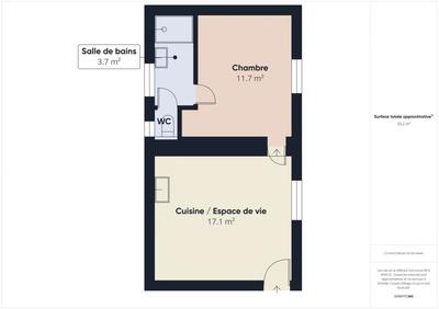 Appartement - 33 m² - 2 pièces