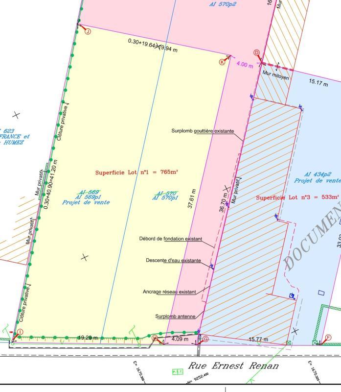 Terrain constructible - 760 m²
