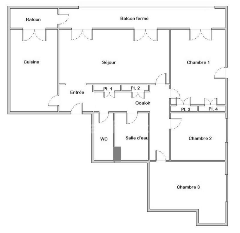 Appartement - 98 m² - 5 pièces