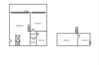 Duplex - 45 m² - 3 pièces