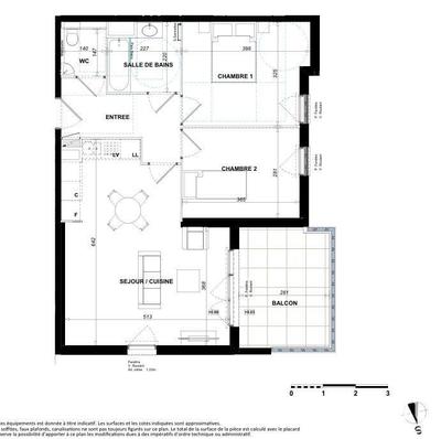 Appartement - 63 m² - 3 pièces