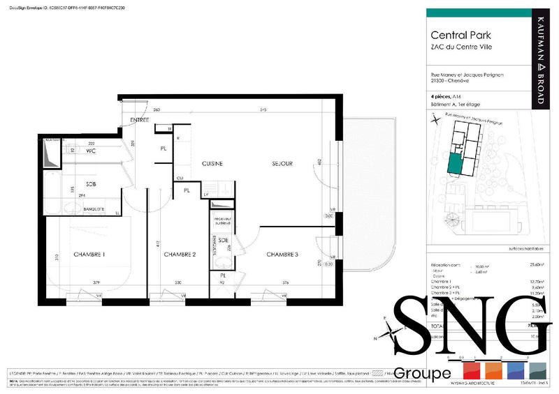 Appartement - 76 m² - 4 pièces