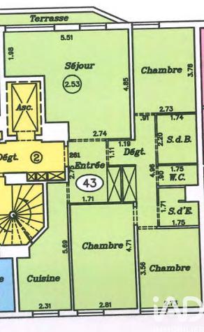 Appartement - 83 m² - 4 pièces