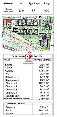 Maison - 95 m² - 5 pièces