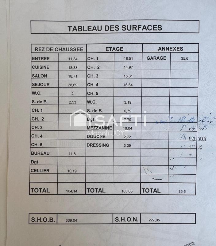 Maison - 217 m² - 8 pièces