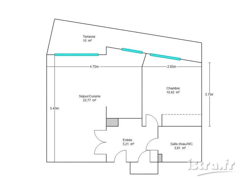 Appartement - 42 m² - 2 pièces
