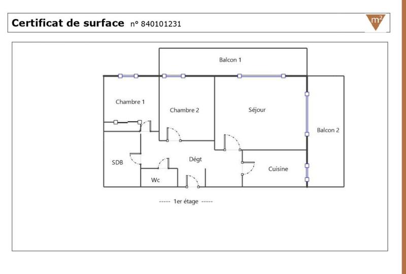 Appartement - 63 m² - 3 pièces