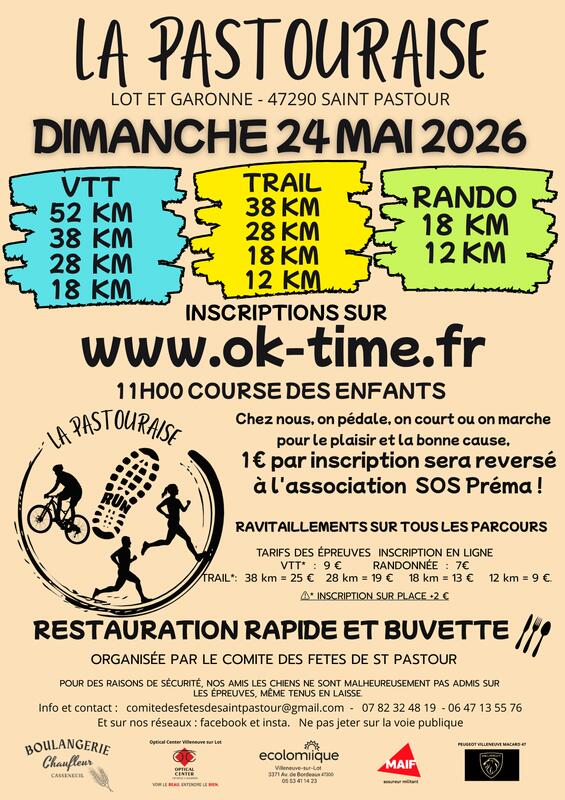 La Pastouraise : Vtt, trail, marche