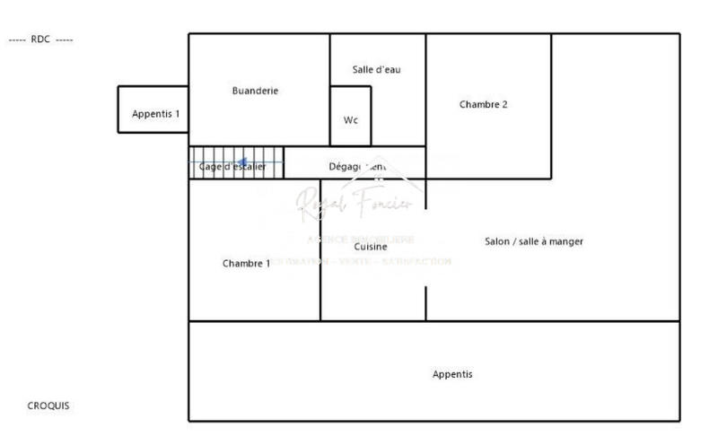 Maison ancienne - 83 m² - 4 pièces
