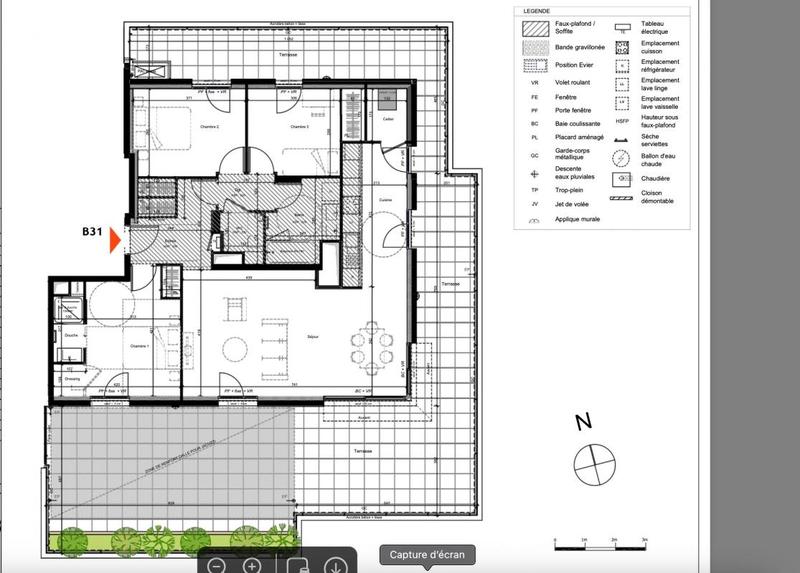 Penthouse - 96 m² - 4 pièces