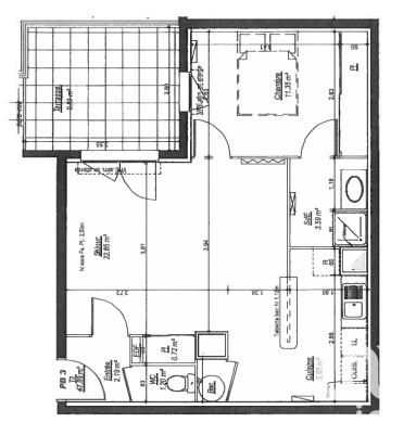 Appartement - 48 m² - 2 pièces