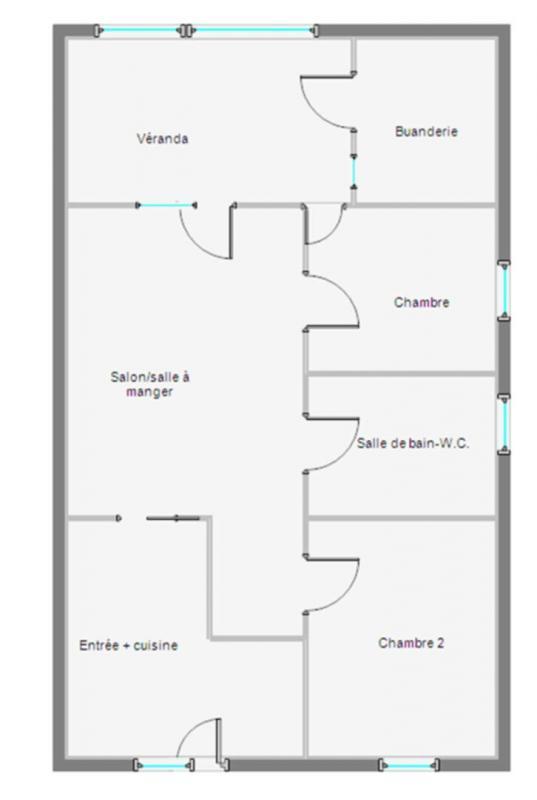 Maison - 65 m² - 4 pièces