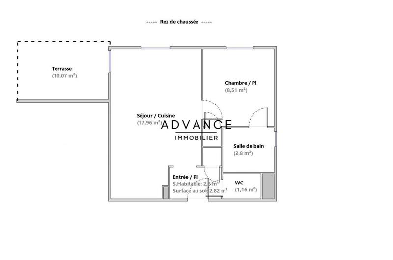 Appartement - 34 m² - 2 pièces