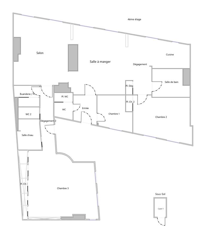 Appartement - 143 m² - 5 pièces