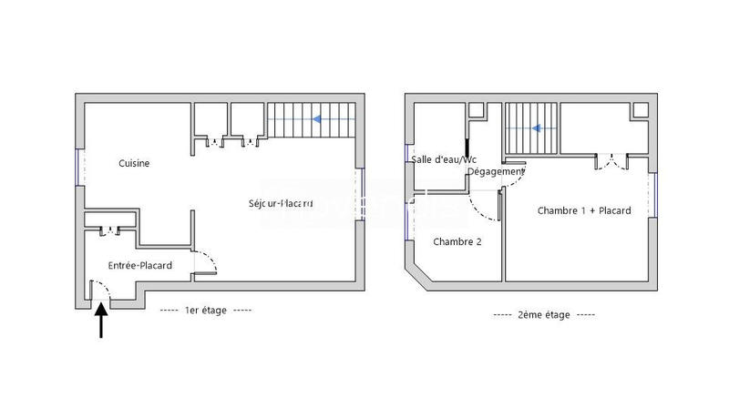 Duplex - 41 m² - 2 pièces