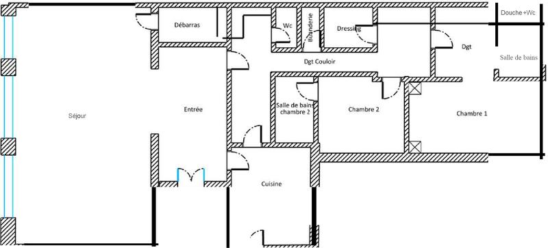Appartement - 195 m² - 5 pièces