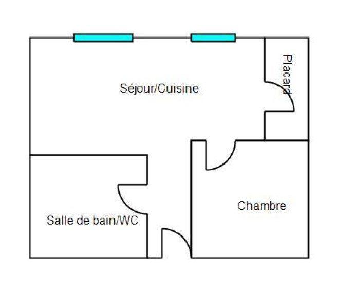 Appartement - 41 m² - 2 pièces