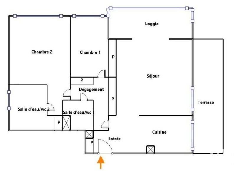 Appartement - 84 m² - 3 pièces