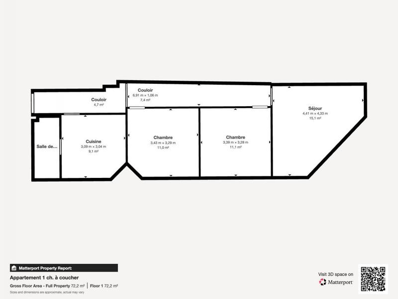 Appartement - 67 m² - 3 pièces