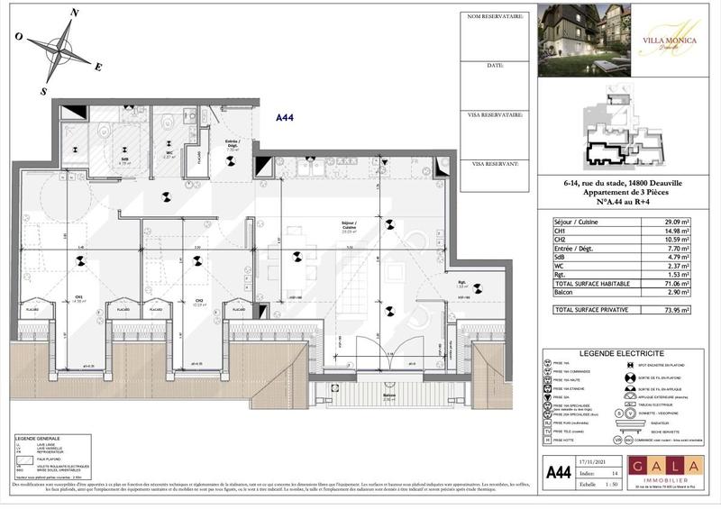 Appartement - 71 m² - 3 pièces