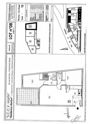 Appartement - 55 m² - 3 pièces