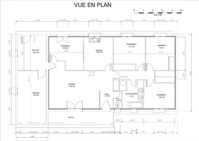 Maison - 110 m² - 5 pièces