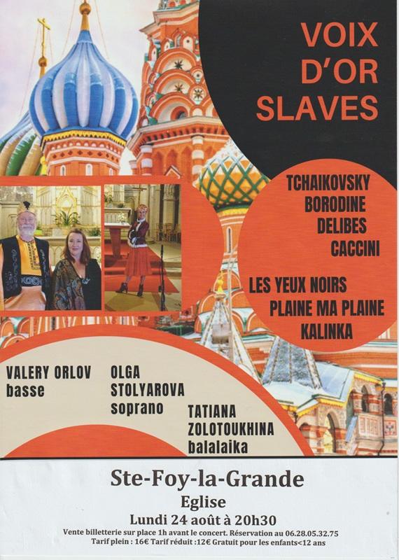 Concert "Voix d'Or Slaves"