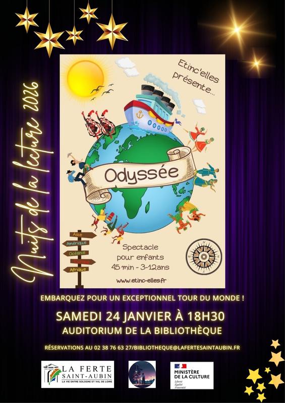 « Odyssée » • Spectacle • les Nuits de la Lecture
