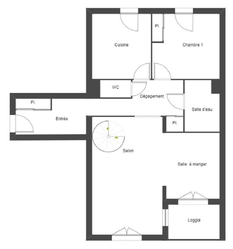 Appartement - 91 m² - 4 pièces