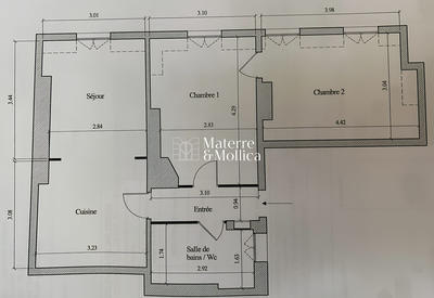 Appartement - 50 m² - 3 pièces