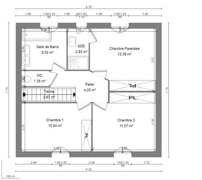 Maison - 99 m² - 4 pièces