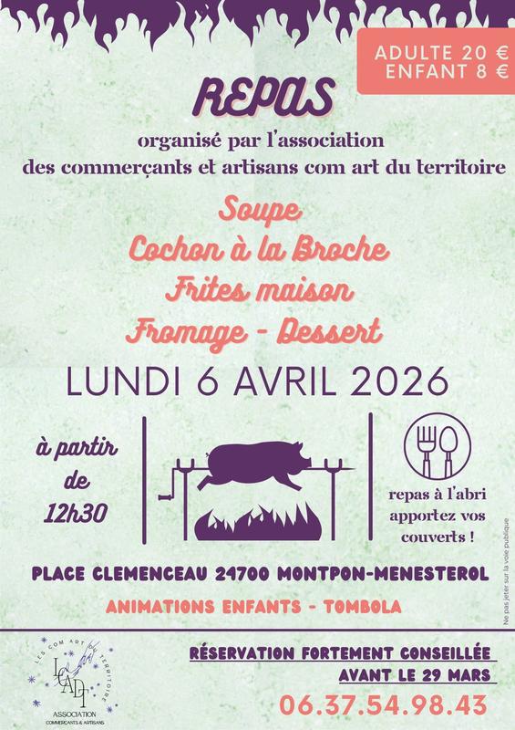 Repas cochon à la broche