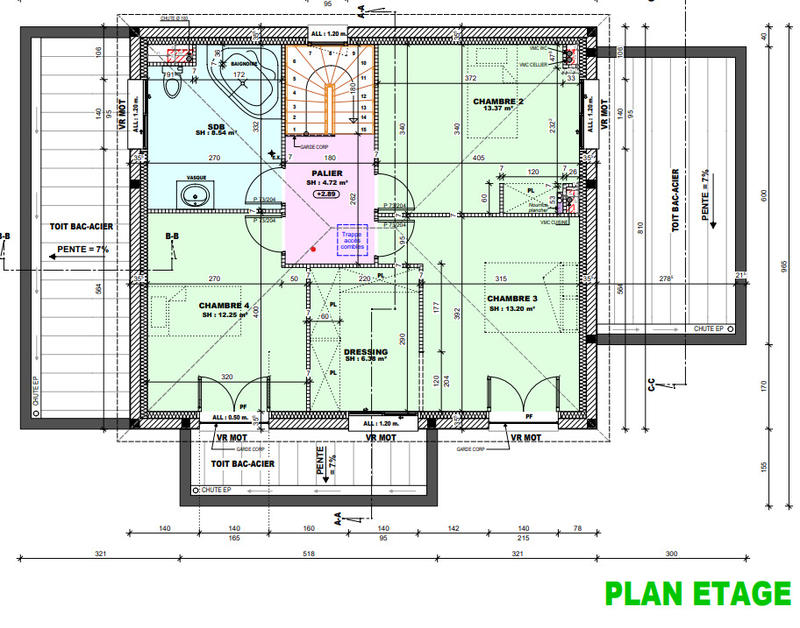 Maison - 140 m² - 6 pièces