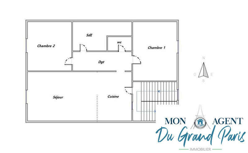 Appartement - 60 m² - 3 pièces