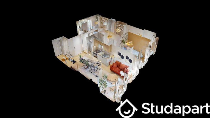 Chambre - 9 m² - 1 pièce